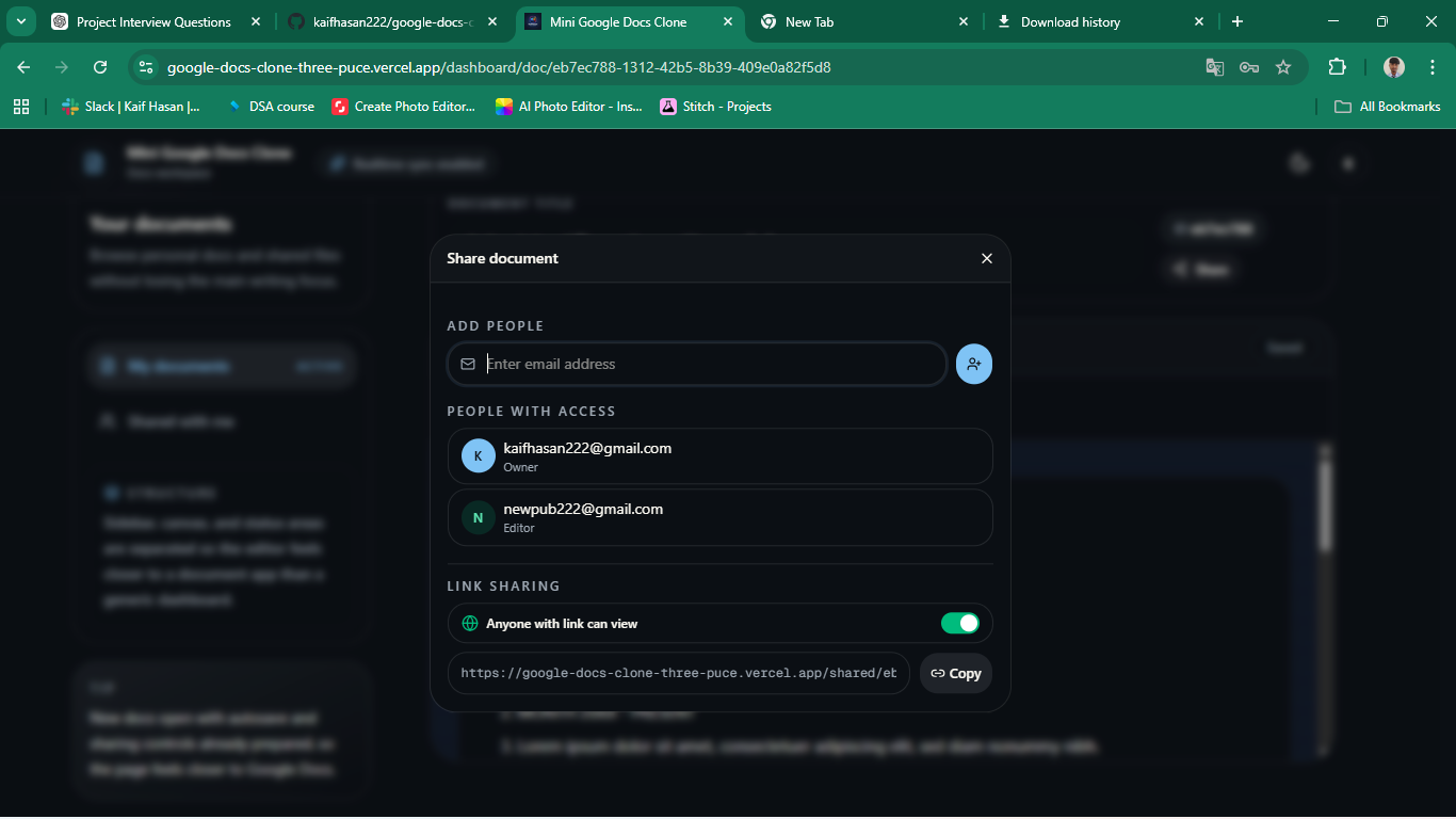 Google Docs Clone screenshot 5